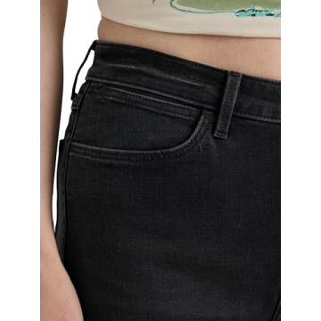 Wrangler Women's Wide Leg Flare Jean, Carbon