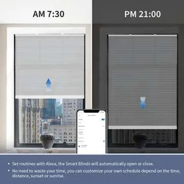 THIRDREALITY ZigBee Smart Blind Lite - Cordless Honeycomb Blinds with Smart Control