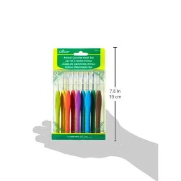 Clover 3674 Amour Crochet Hook Set - Colorful & Comfortable