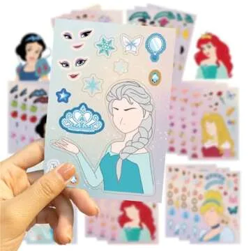 Make a Face Stickers 24PCS Make Your Own Princess Stickers for Kids Toddlers DIY Stickers Princess Themed Stickers for Kids Party Favors Awards Asverbet DIY Arts and Crafts