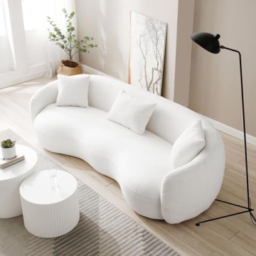 Elegant WILLIAMSPACE 94" Curved Sofa for Modern Living