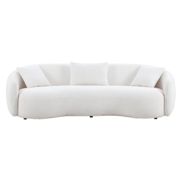 Elegant WILLIAMSPACE 94" Curved Sofa for Modern Living