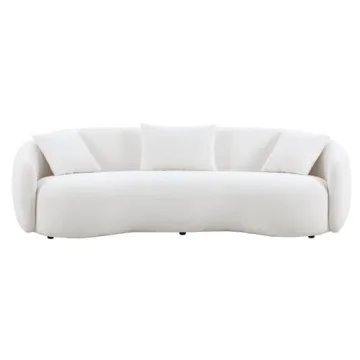 Elegant WILLIAMSPACE 94" Curved Sofa for Modern Living