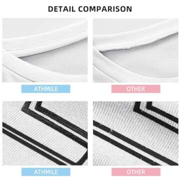 ATHMILE Womens Oversized T Shirts Loose Fit Crewneck Short Sleeve Tops Summer Casual Blouse Y2K 2025...