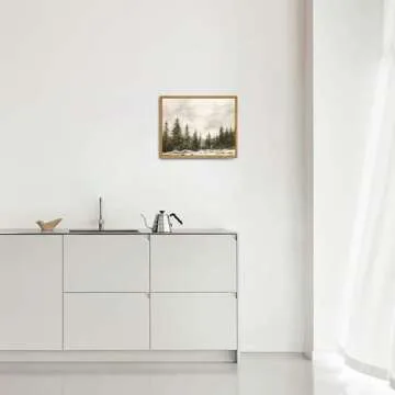 Roslynity Vintage Pine Tree Canvas Wall Art for Home