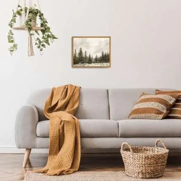 Roslynity Vintage Pine Tree Canvas Wall Art for Home