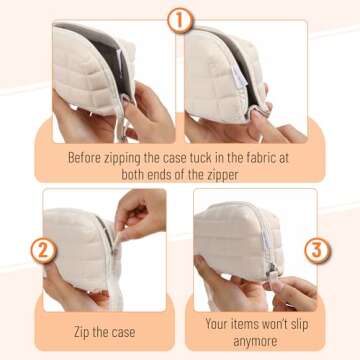 Mr. Pen- Large Capacity Pillow Pencil Case, Beige Pencil Pouch, Pencil Bag, Pen Case, Pen Pouch, Pen Bag, Pencil Pouches, Pencil Bags, School Pencil Case, College Pencil Case, Makeup Pouch