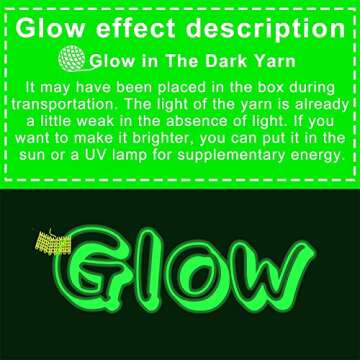 caichuxiye 6PCS Glow in The Dark Chenille Yarn,Beginner Yarn for Crocheting,DIY Handcrafts Weaving Soft Chenille Yarn,50g/Reel, 70m (76.5 Yds). (Mixed Colors)