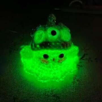 caichuxiye 6PCS Glow in The Dark Chenille Yarn,Beginner Yarn for Crocheting,DIY Handcrafts Weaving Soft Chenille Yarn,50g/Reel, 70m (76.5 Yds). (Mixed Colors)