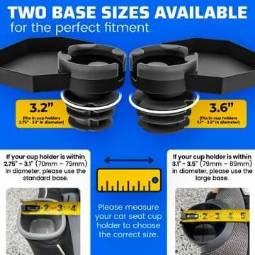 Kids Travel Tray – Car Seat and Car Cup Holder Tray - Tray for Snacks, Entertainment, Toys – Includes Cup Holder – Fits Most Car Seats