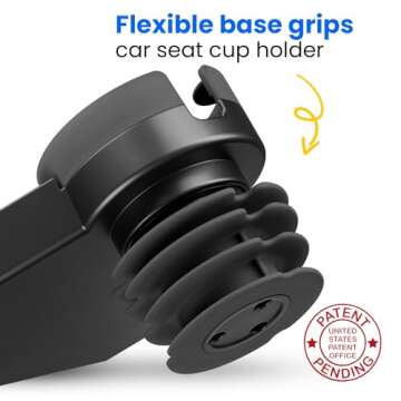 Kids Travel Tray – Car Seat and Car Cup Holder Tray - Tray for Snacks, Entertainment, Toys – Includes Cup Holder – Fits Most Car Seats