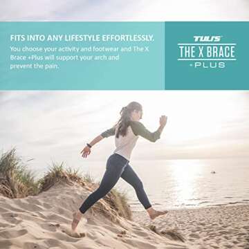 Tuli's X Brace Plus for Arch Support and Heel Pain Relief