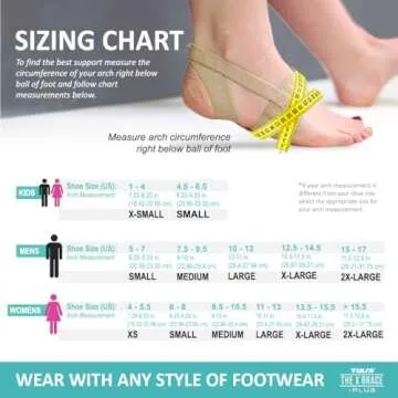 Tuli's X Brace Plus for Arch Support and Heel Pain Relief