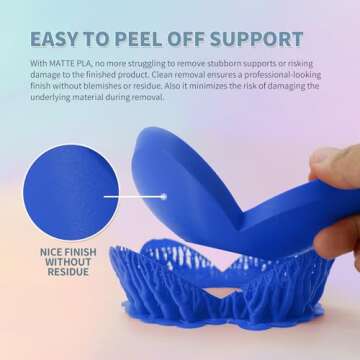 OVERTURE PLA Matte 3D Printer Filament 1.75mm, Matte PLA 1kg Cardboard Spool (2.2lbs), Dimensional Accuracy +/- 0.02 mm (Matte Light Brown)