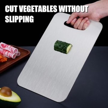100% Pure Titanium Cutting Board - Double-Sided