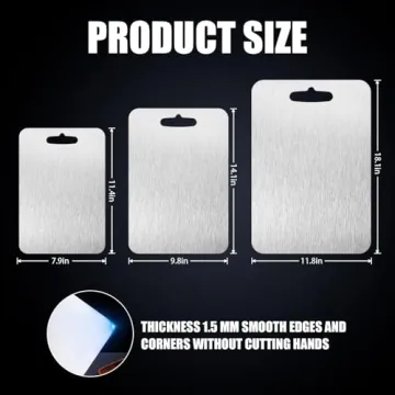 100% Pure Titanium Cutting Board - Double-Sided
