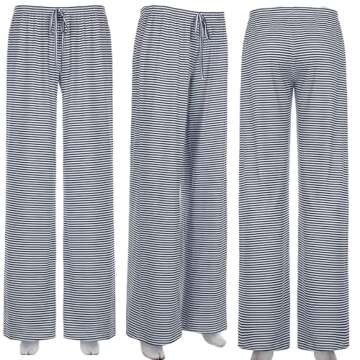 pnahip Women's Lounge Pants Soft Comfy Pajama Pants Drawstring Lightweight Loose Wide Leg Pants