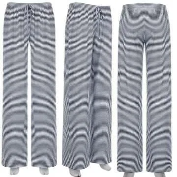 pnahip Women's Lounge Pants Soft Comfy Pajama Pants Drawstring Lightweight Loose Wide Leg Pants