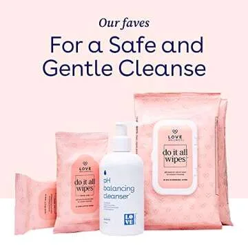 Love Wellness Do It All Wipes - Feminine Wipes - OB/GYN Recommended - Helps maintain a women’s vaginal microbiome – 30 wipes per pack – Perfect for on the go!