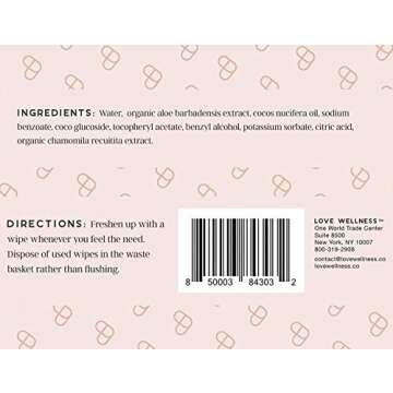 Love Wellness Do It All Wipes - Feminine Wipes - OB/GYN Recommended - Helps maintain a women’s vaginal microbiome – 30 wipes per pack – Perfect for on the go!