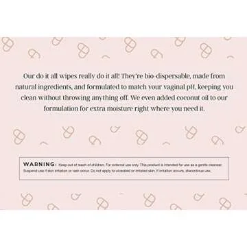 Love Wellness Do It All Wipes - Feminine Wipes - OB/GYN Recommended - Helps maintain a women’s vaginal microbiome – 30 wipes per pack – Perfect for on the go!