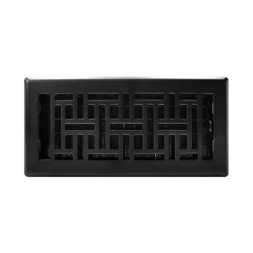 Elegant Decor Grates AJH410-BLK Black Floor Register