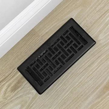 Elegant Decor Grates AJH410-BLK Black Floor Register