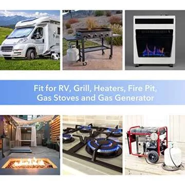 Reliable Stanbroil RV Propane Hose with Gauge - 20 Inch