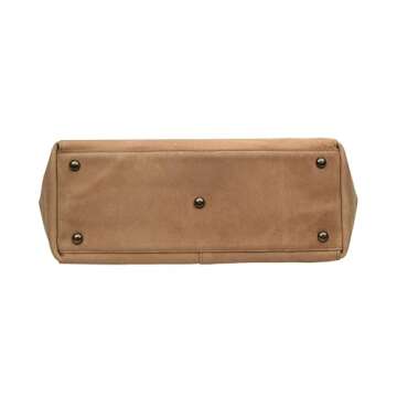 ANTONIO VALERIA Ava Cognac Premium Leather Tote/Top Handle Shoulder Bag for Women