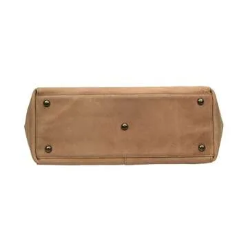 ANTONIO VALERIA Ava Cognac Premium Leather Tote/Top Handle Shoulder Bag for Women