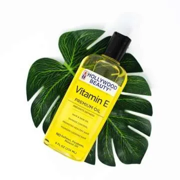 Hollywood Beauty Vitamin E Hair & Skin Oil - 8 oz Natural Hydration