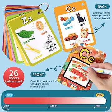 Water Coloring Books for Toddlers, Aqua Painting Book for 18+ Months, Magic Paint Set for 2 3 4 5 Ye...