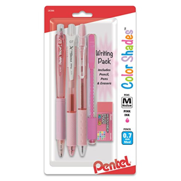Pentel Color Shades Writing Pack - Pastel Pink (BLBKALZBPP)