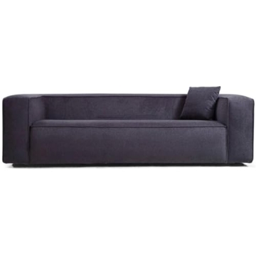 ASHCROFT Bellevue Mid-Century Modern Tight Back Sofa - Gray
