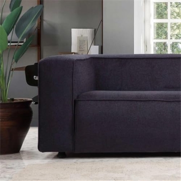 Mid-Century Modern Sofa in French Boucle Fabric