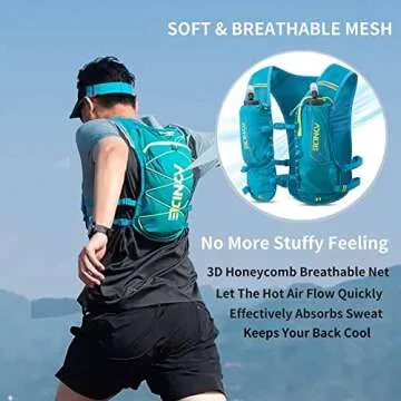 AONIJIE Lightweight Hydration Vest with 1.5L Bladder