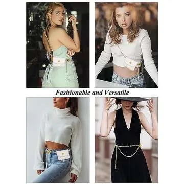 Chic YAMEIZE PU Leather Chain Bag for Women - Versatile Fanny Pack