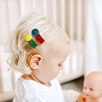 WillingTee 60 Pieces Baby Girls Hair Clips Cute Animal Fruit Flower Pattern Fully Ribbon Lined Hair clips for Baby Girls Infants toddlers kids Teens