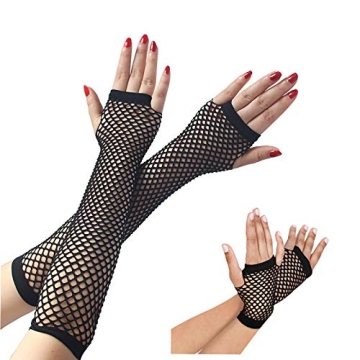 YgneeDom Fishnet Gloves for Parties and Cosplay