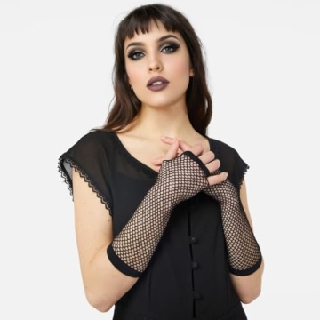 YgneeDom Fishnet Gloves for Parties and Cosplay