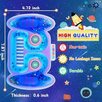 Sensory Fidget Toys for Boys Age 4 5 6 7 8-12 Year Old, Autism Calming Down Car Travel Toys, Autistic Squishy Tube Stress Relief Robot Toy Airplane Travel Games for Kids,Toddler Easter Basket Stuffers
