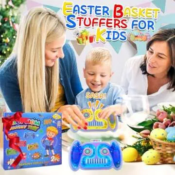 Sensory Fidget Toys for Boys Age 4 5 6 7 8-12 Year Old, Autism Calming Down Car Travel Toys, Autistic Squishy Tube Stress Relief Robot Toy Airplane Travel Games for Kids,Toddler Easter Basket Stuffers