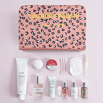 Mossio 7-Pack Pink Leopard Luggage Cubes Travel Organizers