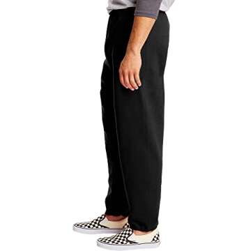 Hanes Men's Sweatpants, EcoSmart Fleece Sweatpants, Cotton-Blend Fleece Sweats, Mid-Weight Straight-Leg Sweatpants for Men