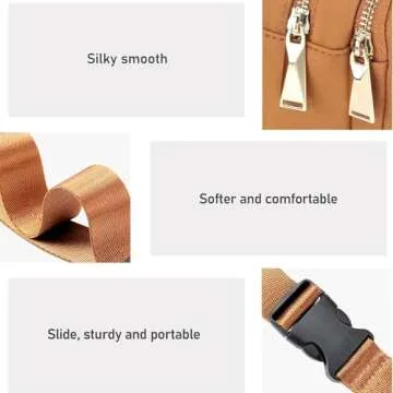 Stylish ZORFIN Fanny Pack for Men & Women with 5 Pockets