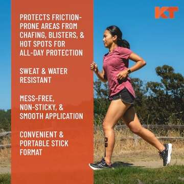 KT Health Chafe Safe Anti-Friction Balm – All-Day Protection Against Chafing