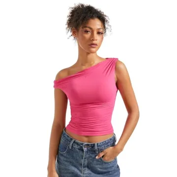 Trendy SUUKSESS Women Off Shoulder Tops - Stylish Summer Crop Tank Top