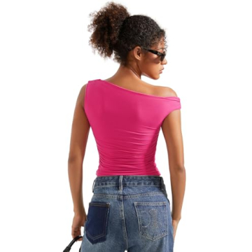 SUUKSESS Off Shoulder Top - Trendy Sleeveless Shirt