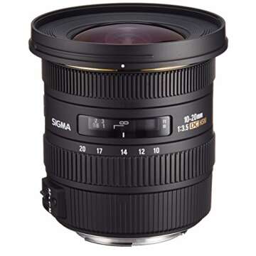 Sigma 10-20mm f/3.5 EX DC HSM ELD SLD Aspherical Super Wide Angle Lens for Canon Digital SLR Cameras