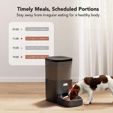 PETLIBRO Automatic Dog Feeder, 6L Dog Food Dispenser with Timer Interactive Voice Recorder, Auto Dog...